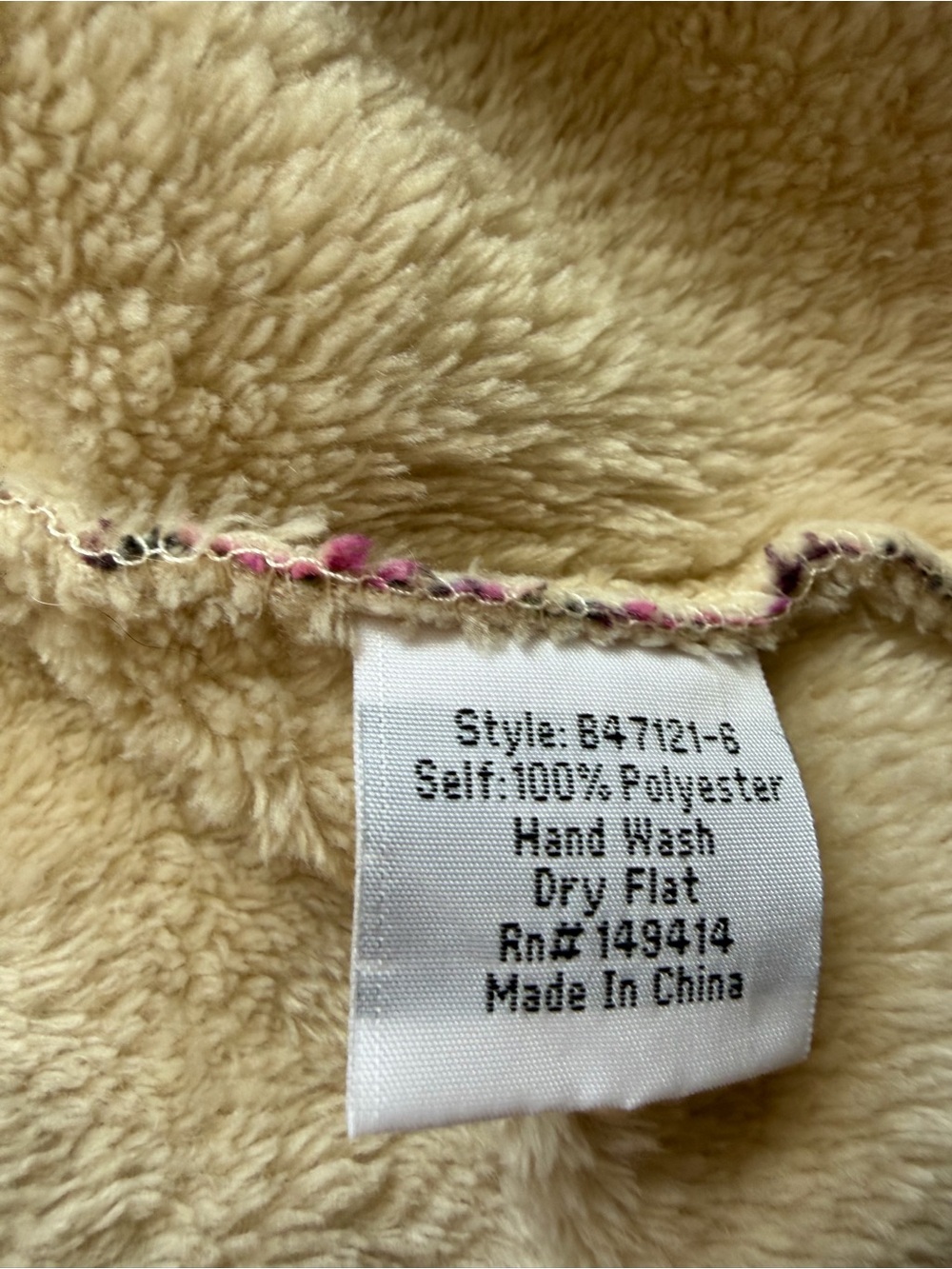 Johnny Was Sherpa Hooded Floral Fleece Jacket Cardigan Small Boho Cozy - Picture 6 of 6